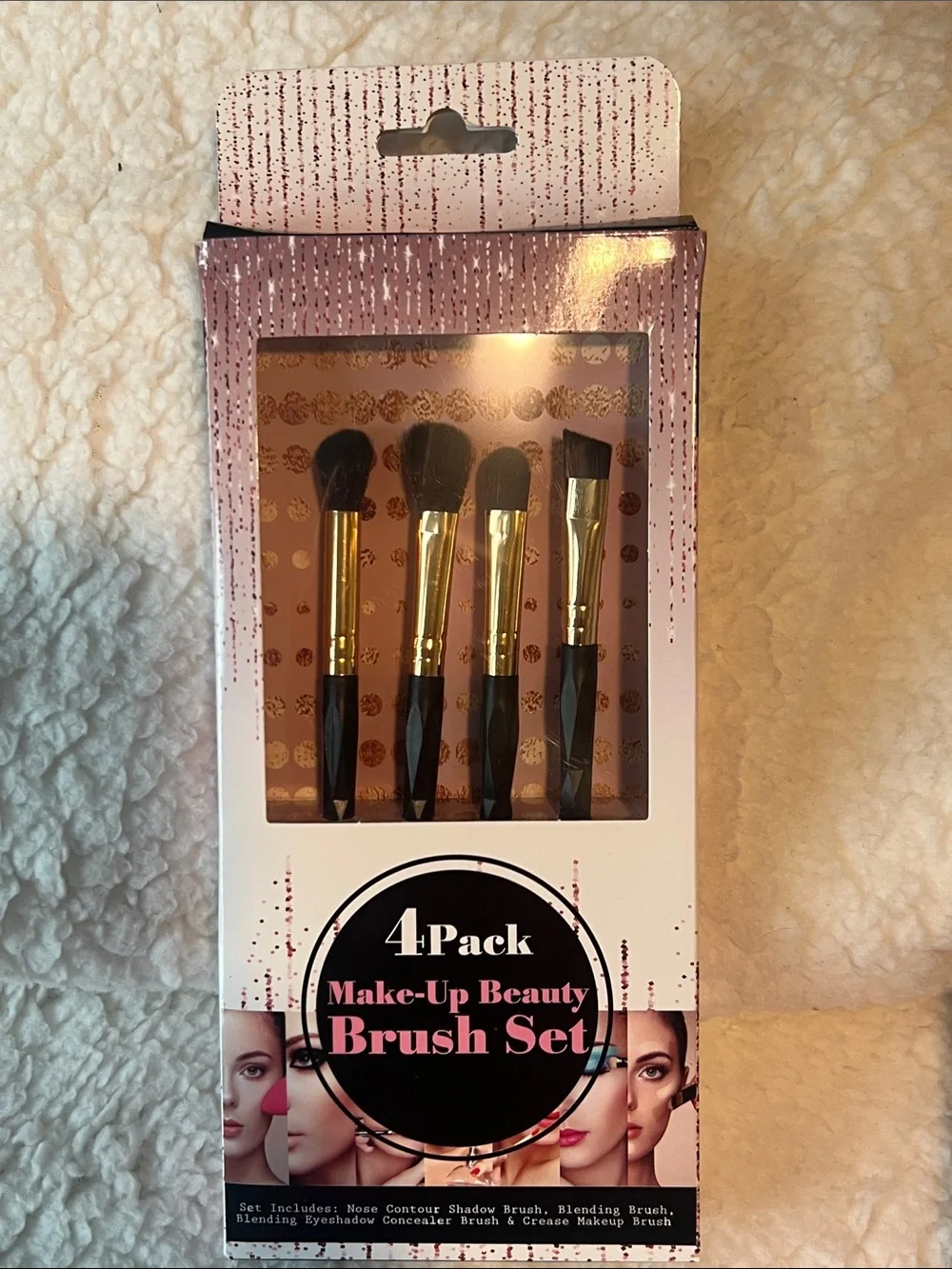 4-Pack Makeup Brush Set